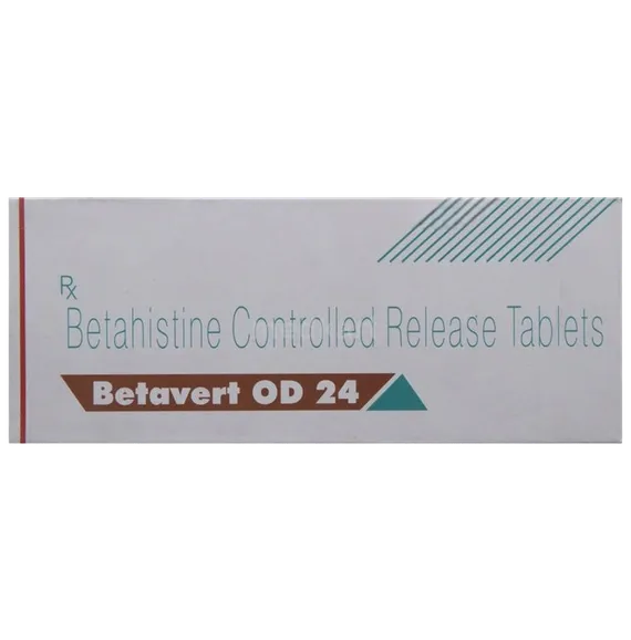 betavert od 24mg tablet 10's